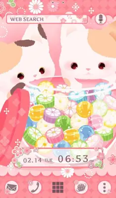 -Candy Cats- Theme +HOME android App screenshot 3